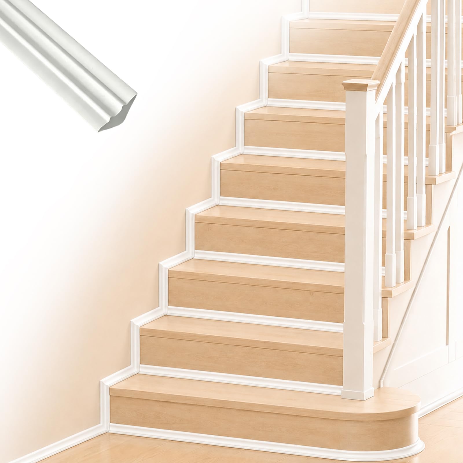 Peel And Stick Ceiling Molding Trim for DIY Wall Home Corner Decor 10m,M