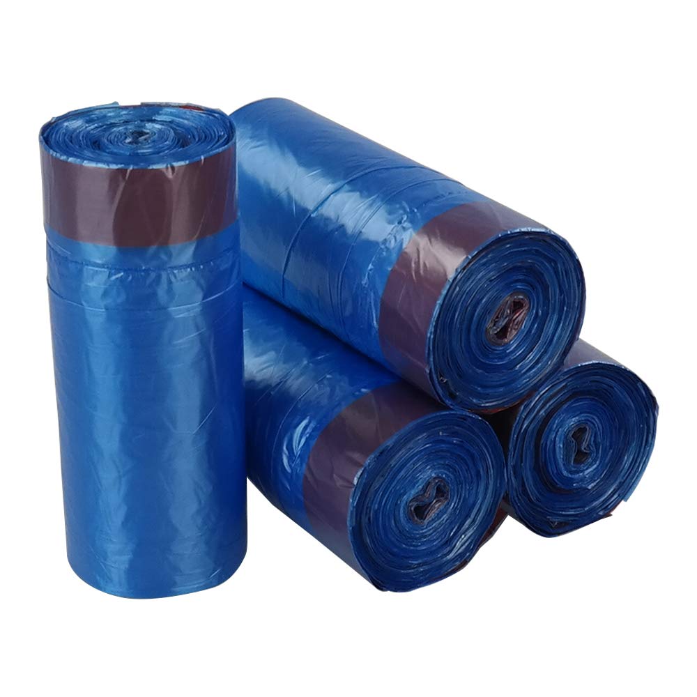 Bringer 20 L Drawstring Bin Liner, Blue Bin Bags with Drawstring, 200 Counts