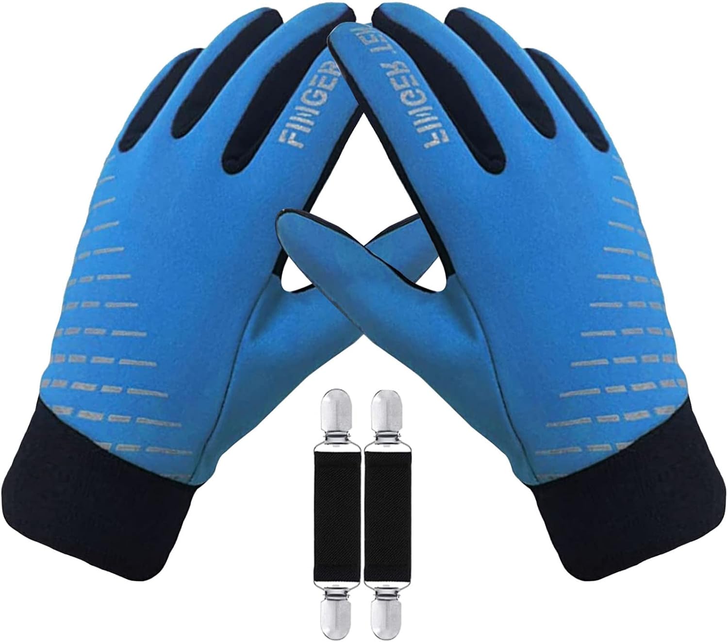 Amrta Winter Gloves for Kids Waterproof Thermal Boys Girls Cold Weather Warm Sport Touchscreen Soft Mittens, Children Anti Slip Glove for Bike Snow Ski Running Football Cycling