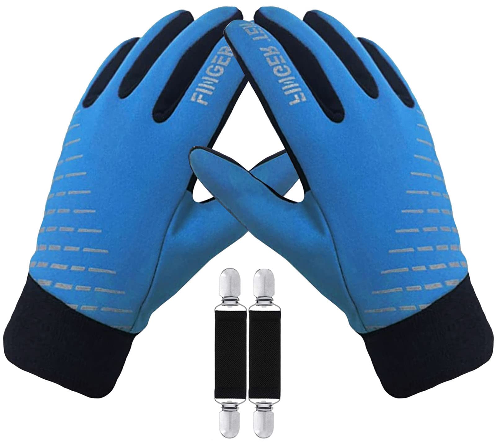 Amrta Winter Gloves for Kids Waterproof Thermal Boys Girls Cold Weather Warm Sport Touchscreen Soft Mittens, Children Anti Slip Glove for Bike Snow