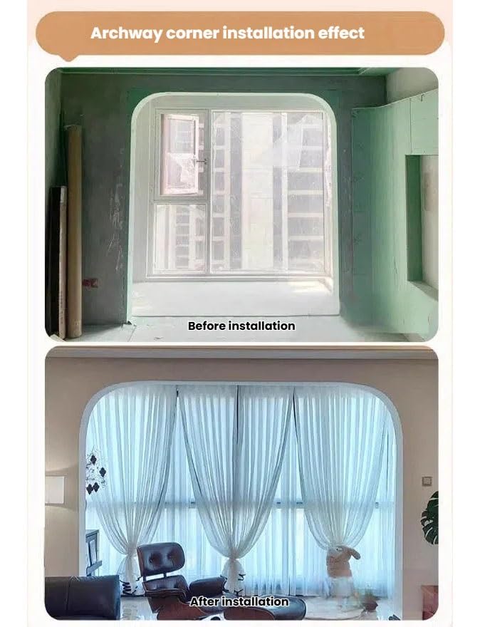 Arco para puerta universal de moldura semicircular que eleva el diseño interior del hogar 5