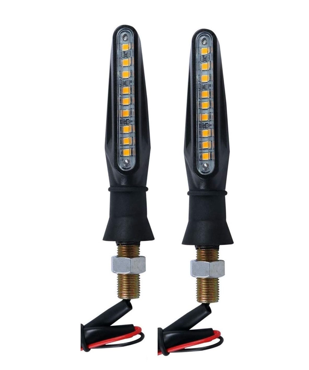 KOZDIKO Front & Rear Side Sleek Yellow Indicator Light Set of 2 Pcs For Aprillia SR 150 Race-image-49