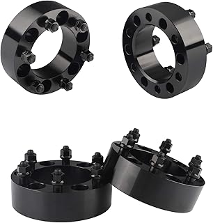 YIZBAP 6x5.5 Wheel Spacers for Tacoma 4Runner Tundra FJ Land Cruiser, 2 inch 6x139.7mm Wheel Spacers 108mm Hub Bore with 12x1.5 Thread Pitch with ET Lug Nuts for Colorado Canyon GX460 GX470