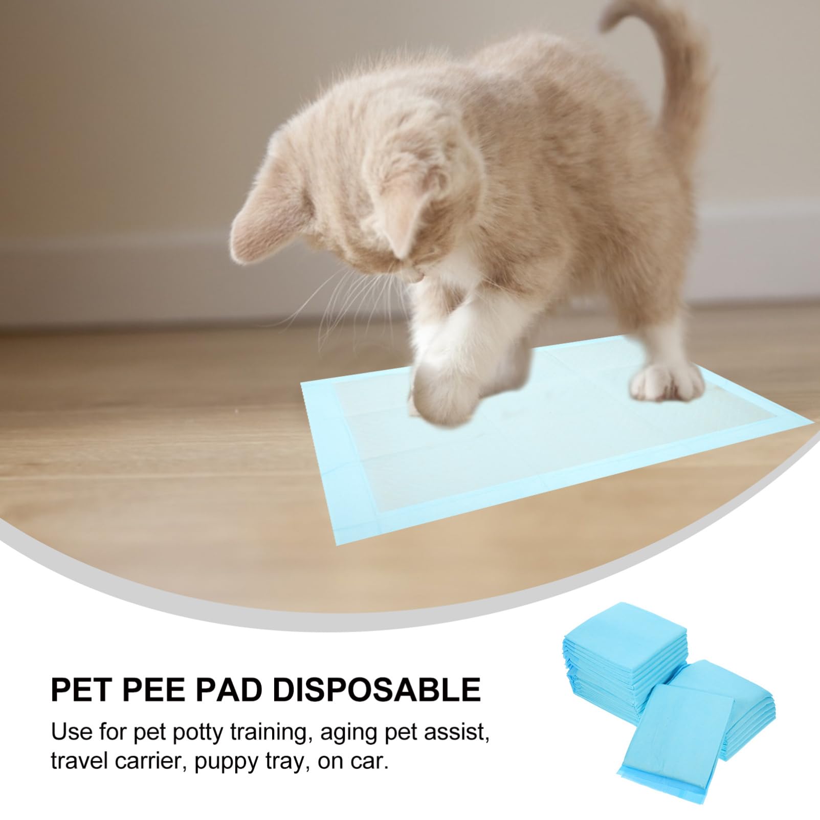 INOOMP 40pezzi Tappetini Igienici Assorbenti Per Cani e Gatti Impermeabili e Confortevoli Per Addestramento Di Cuccioli e Piccoli Animali Domestici