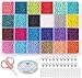Produktbild HIQE-FL 24,000 pieces 2 mm mini glass beads, DIY bracelets do it yourself,DIY Beads Set,Jewellery Crafts,Birthday Gift