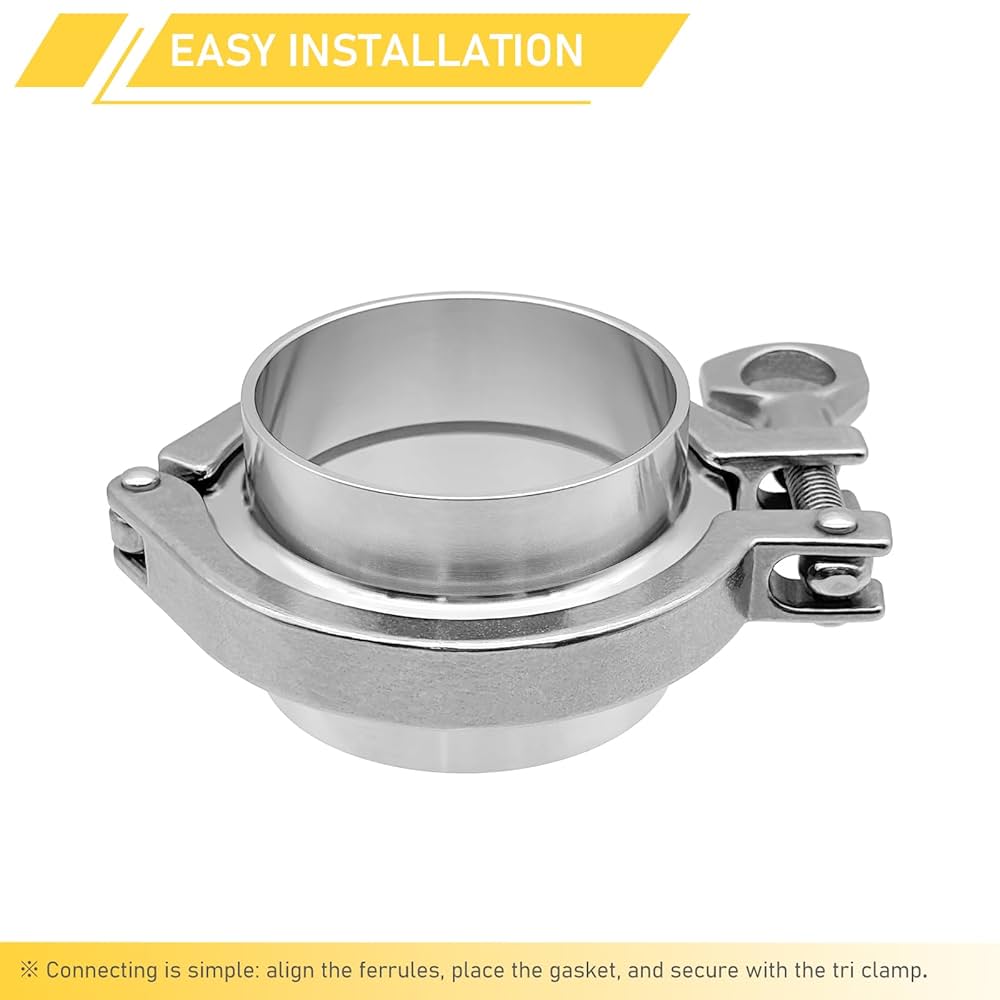 VERMICULAR24センチ RIXIGOOD 2.5 Inch Tri Clamp Ferrules with 2.5