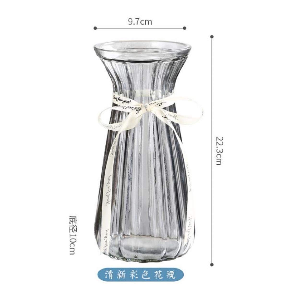 Amazon.co.jp: ガラスの花瓶 花器 2点セット フラワーベース ガラス