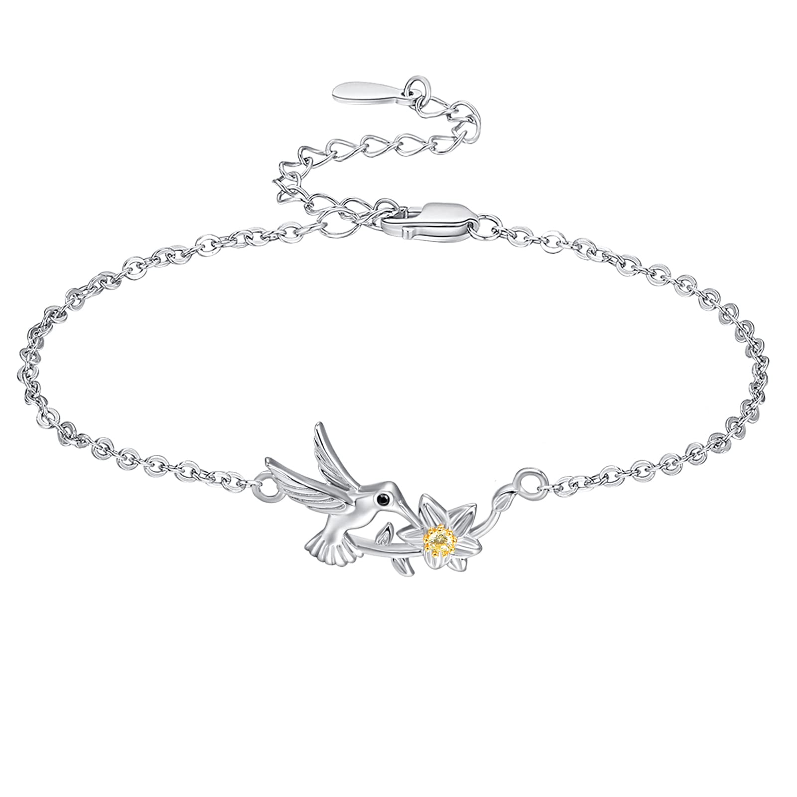 Palpitate Animal Bracelet 925 Sterling Silver Cute Animal Lover Jewelry Gifts for Women Daughter Her Adjustable