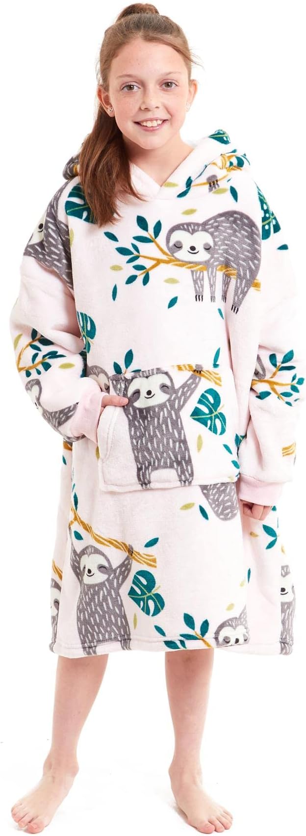 Kids Hoodie Blanket Oversized Ultra Plush Girls Sherpa Giant Big Hooded Sweatshirt