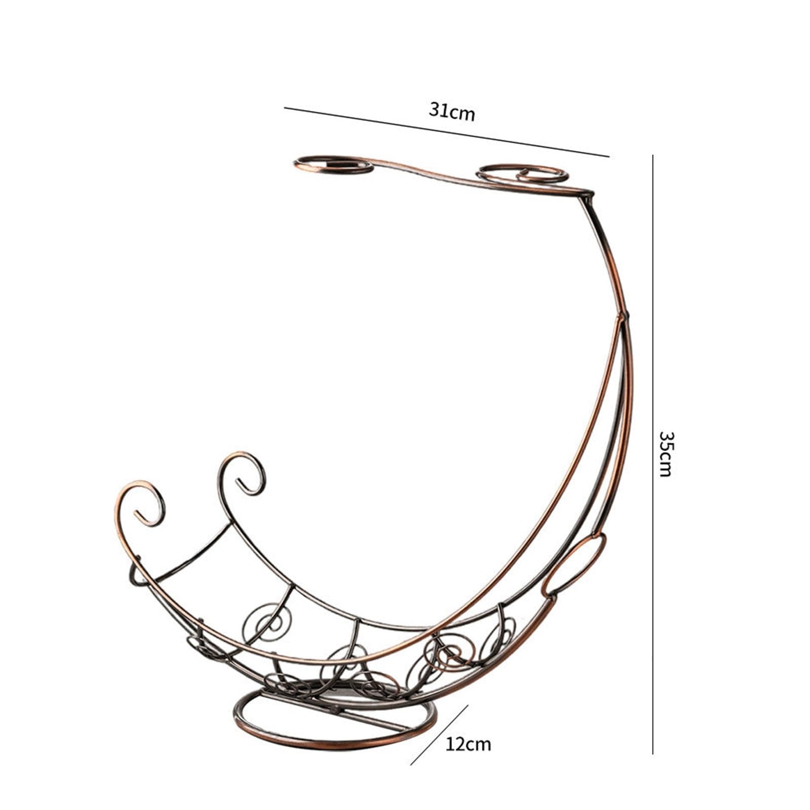 Arredamento Portabottiglie for vino in ferro battuto for la casa, pezzo decorativo alto da appendere