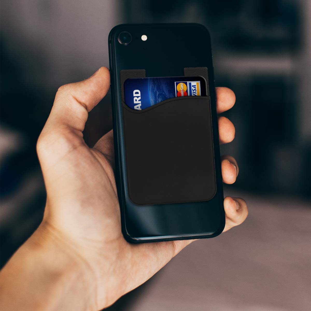 Set 5 Custodie Protettive RFID Kwmobile – Portacarte Antigraffio E Antipolvere Per Carte Di Credito, Patenti E Bancomat – Argento - copertina
