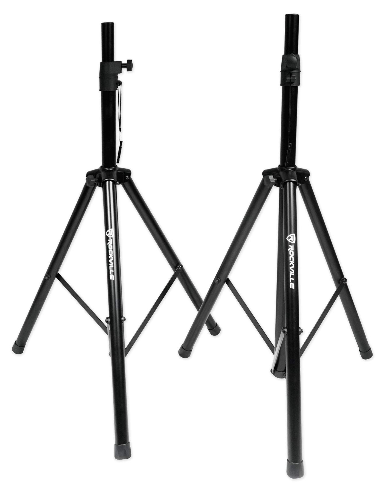 Pair of Rockville Tripod Speaker/Lighting Stands+(2) 20 Foot 1/4