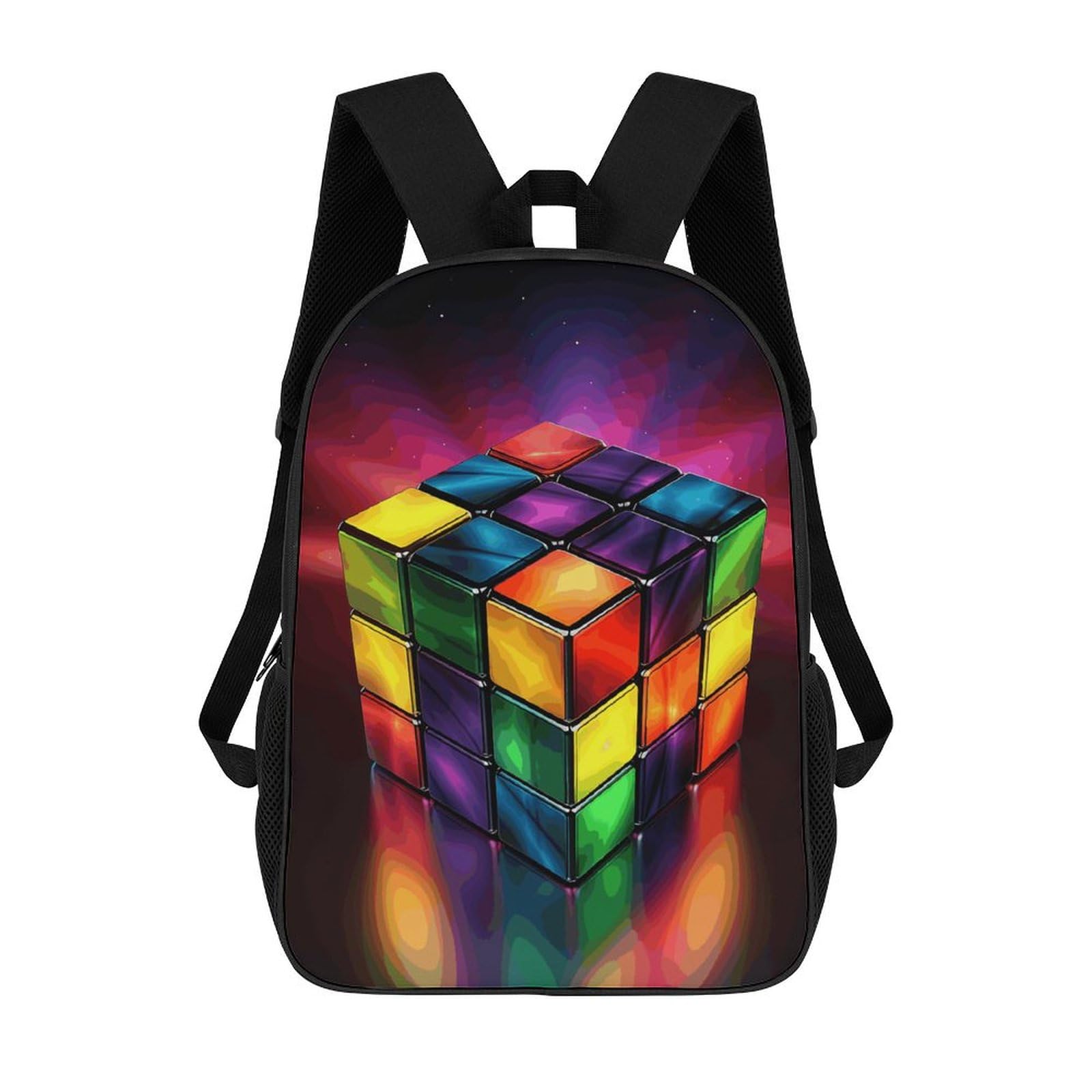 YKUDBN 17 Inch Ordinary Backpacks,backpack for Men,Magic Cube â€‹Puzzle Print Backpack,suitable for Work,travel,business Trips,etc