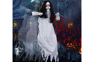 Scary Halloween Decorations Outdoor, Hanging Swinging Girl