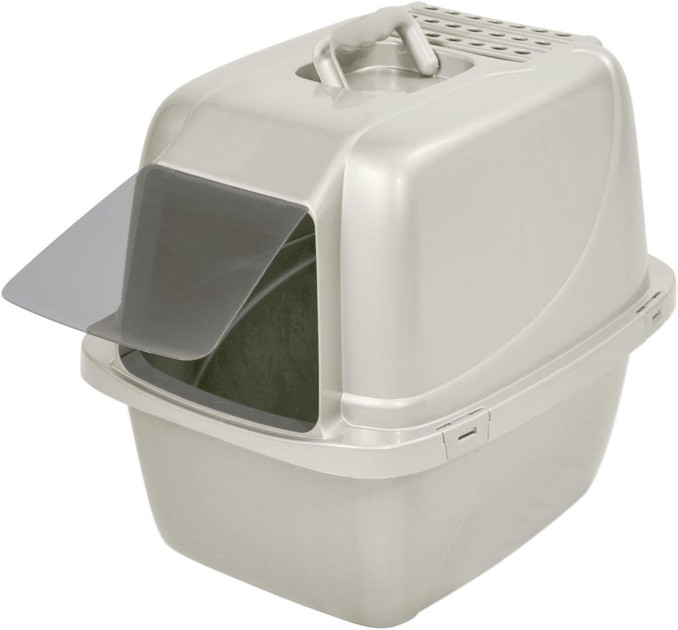Van Ness Enclosed Pan with Door - White - Large