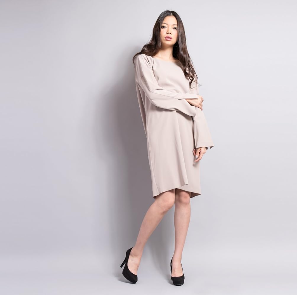 ダブルスタンダードクロージング×ESSENTIAL ワンピース ベージュ Amazon.co.jp: [ダブルスタンダードクロージング] ESSENTIAL