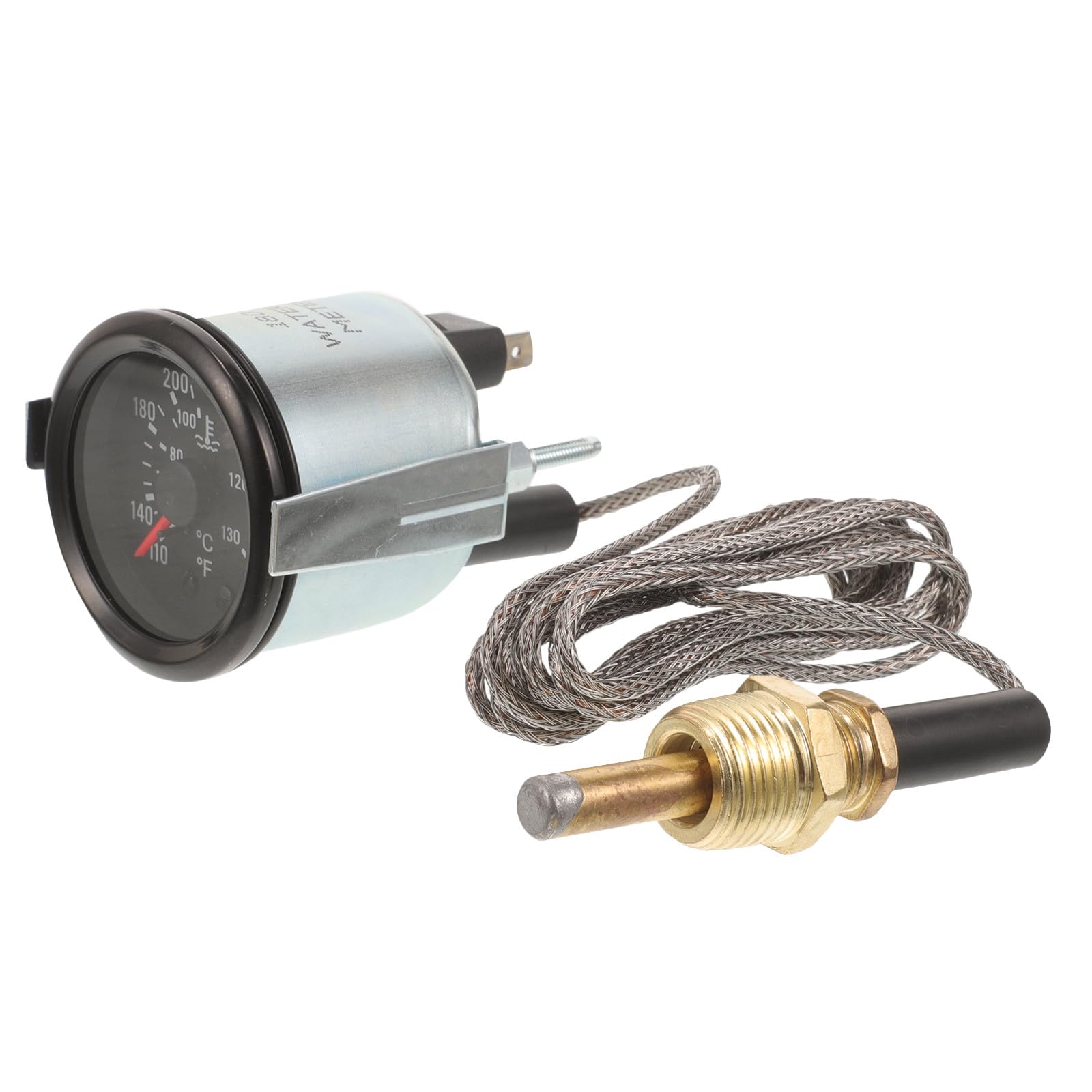 Misuratore Metallo Acqua per Meccanico con Temperatura Sensore 52mm e in Abs Indicatore Auto Veicoli, per Riparazioni Fai-da-te