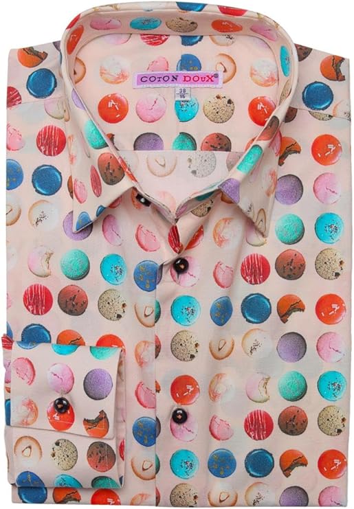 Amazon.co.jp: [コトンドゥ] CotonDoux 柄シャツ メンズ シャツ