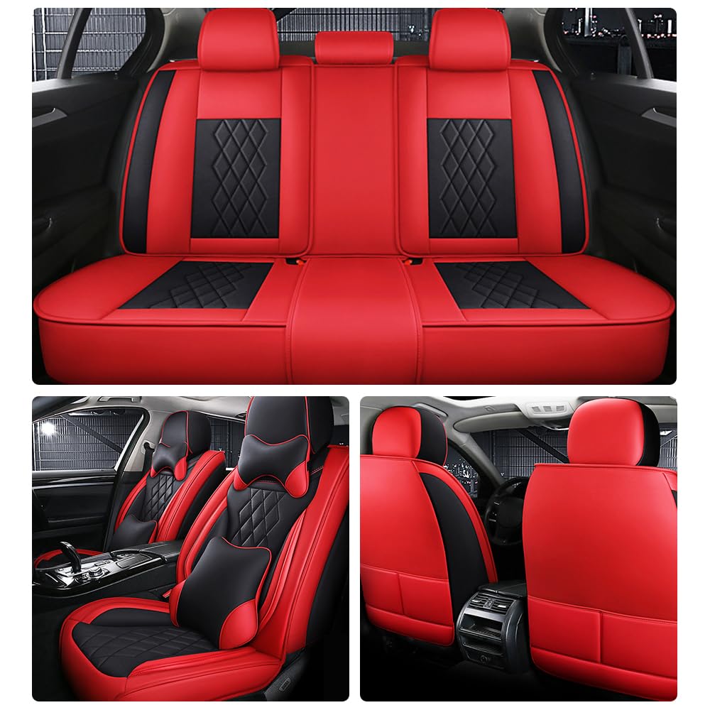 5 Seat Covers for Ford Edge 2007-2024 Nappa Leather Car Seat Covers Car Seat Cushions Waterproof Soft Car — view 2
