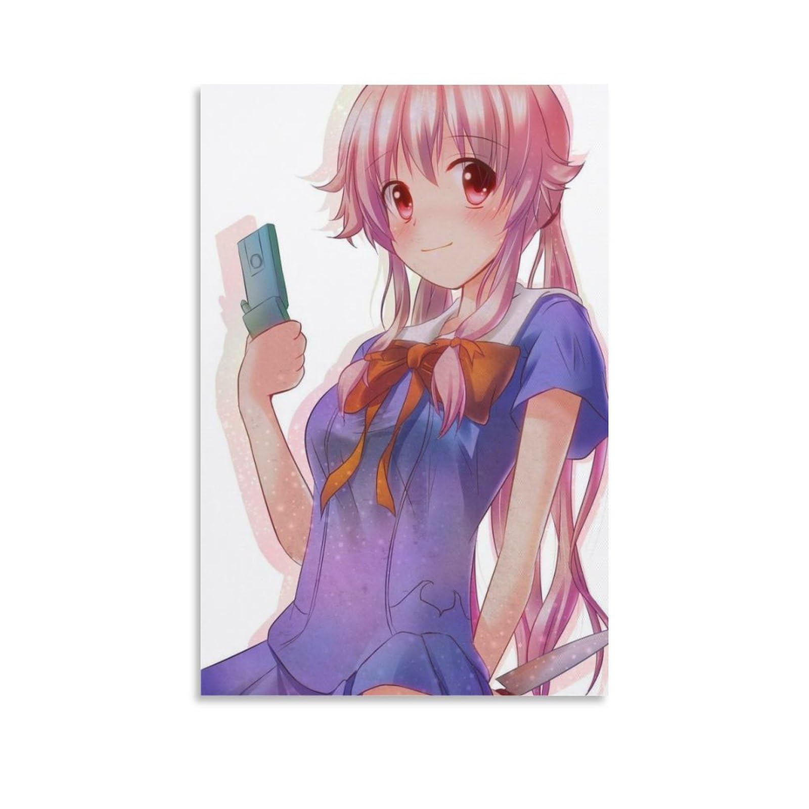 Amazon.co.jp: 絵画 未来日記 我妻 由乃 ポスター 装飾画 Unframe