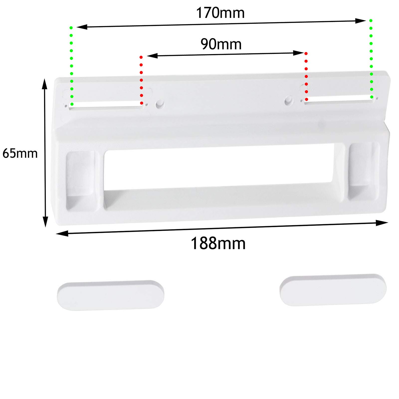 Maniglia Per La Porta Dello Scomparto Congelatore Per Frigoriferi E Congelatori - 50296372001 - Electrolux - Foto 2