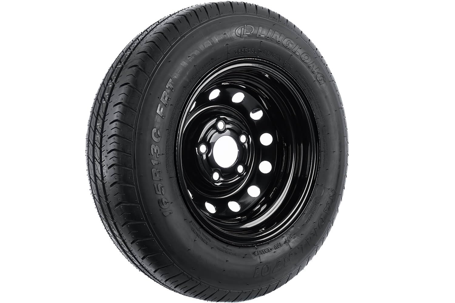 UNITRAILER LINGLONG Rimorchio rinforzato Ruota 165/80 R13C Nero