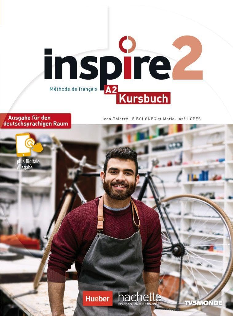 Inspire 2 – Ausgabe für den deutschsprachigen Raum: Kursbuch mit Audio-/Videos online, Code und Parcours digital®