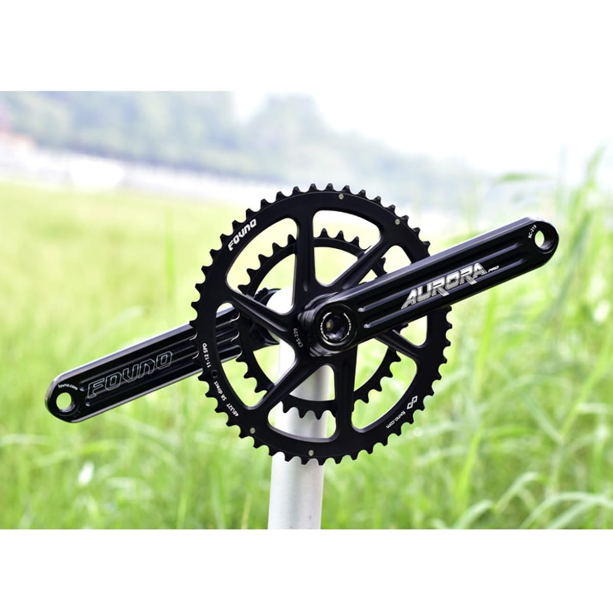 Zintegrowany korby GXP do roweru szosowego, 170 mm, podwójna taca 48-32 zęby, 50-34 zęby, 52-36 zębów, stop CNC