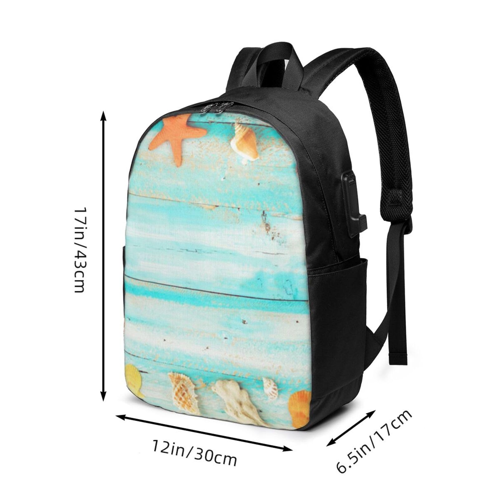 Porta USB 17 pollici dello zaino del computer portatile stampata