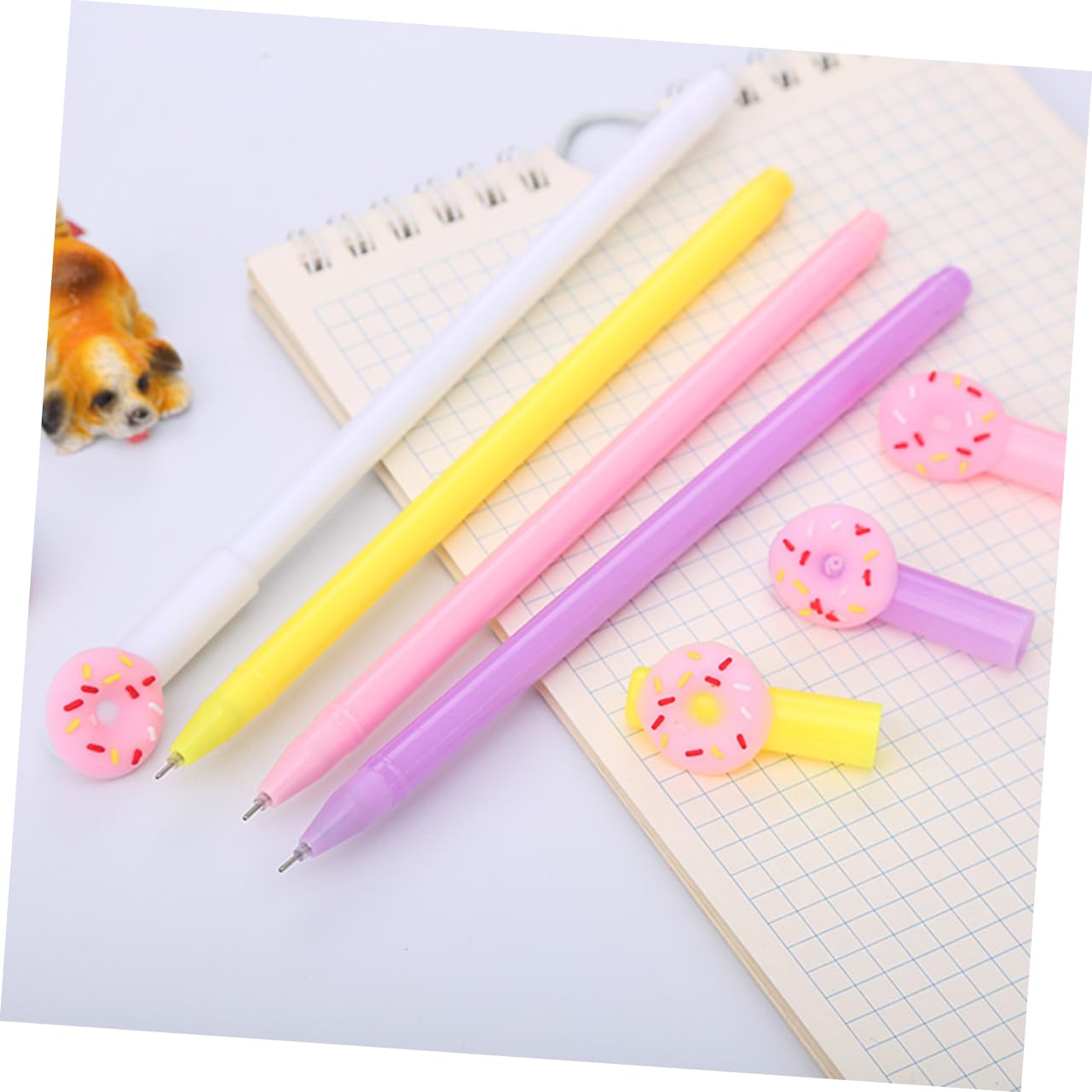 2 Ensembles Stylos Gel À Dessin Donut Ensemble De Stylos Créatifs Pour Scolaires Et Bureaux Pour Écrire Dessiner Et Diy 20 Pièces * 2