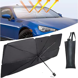 Greatha Sun Shade, Greatha Car Shade, Greatha Car Windshield Sun Shade Umbrella, Foldable Car Umbrella Sunshade Cover UV Block Car Front Window for Car (Small)