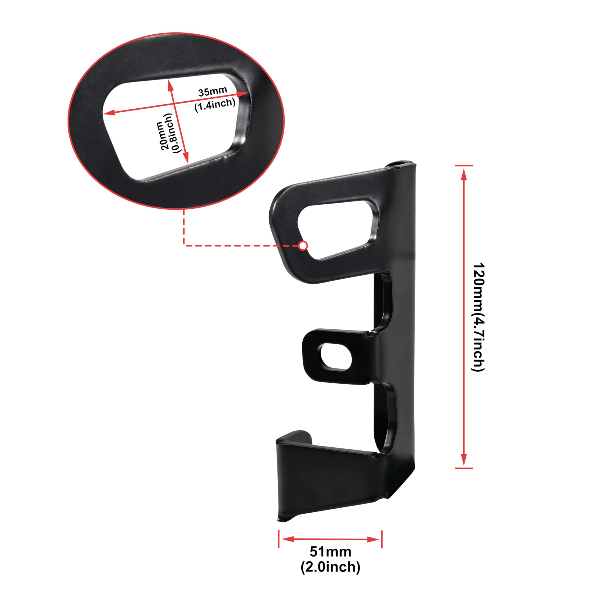Vorne Spannhalterungen für Gold Wing GL1800, robuste Anhängerhalterung, Gurt-Down-Punkt-Kit für Honda Gold Wing GL1800 2018–2024 Zubehör
