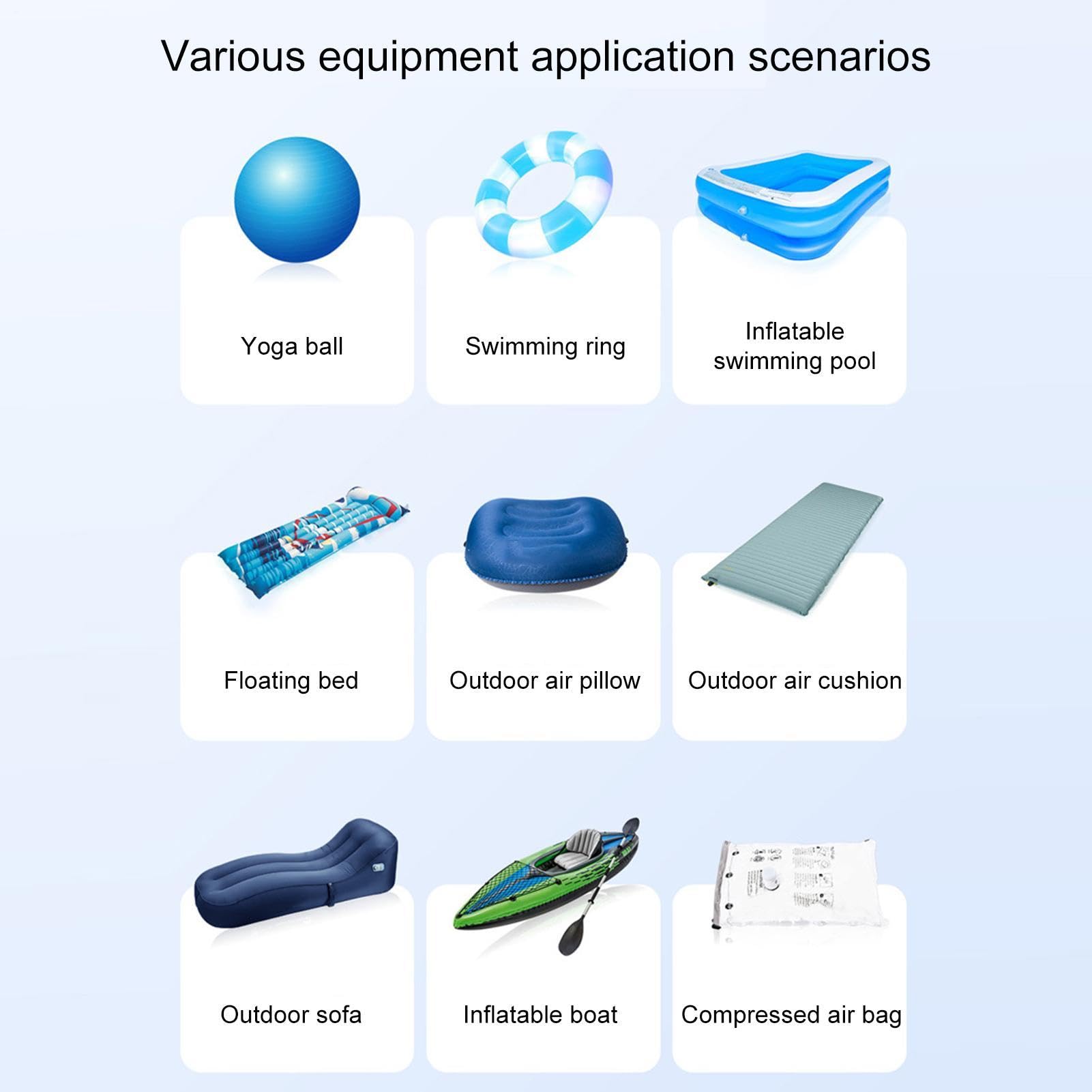 Pompe à air pour matelas gonflable Gonfleur automatique rechargeable | Pompe à air pour matelas gonflable Pour le camping en extérieur, voyages, vacances, bouées de piscine, flotteurs et