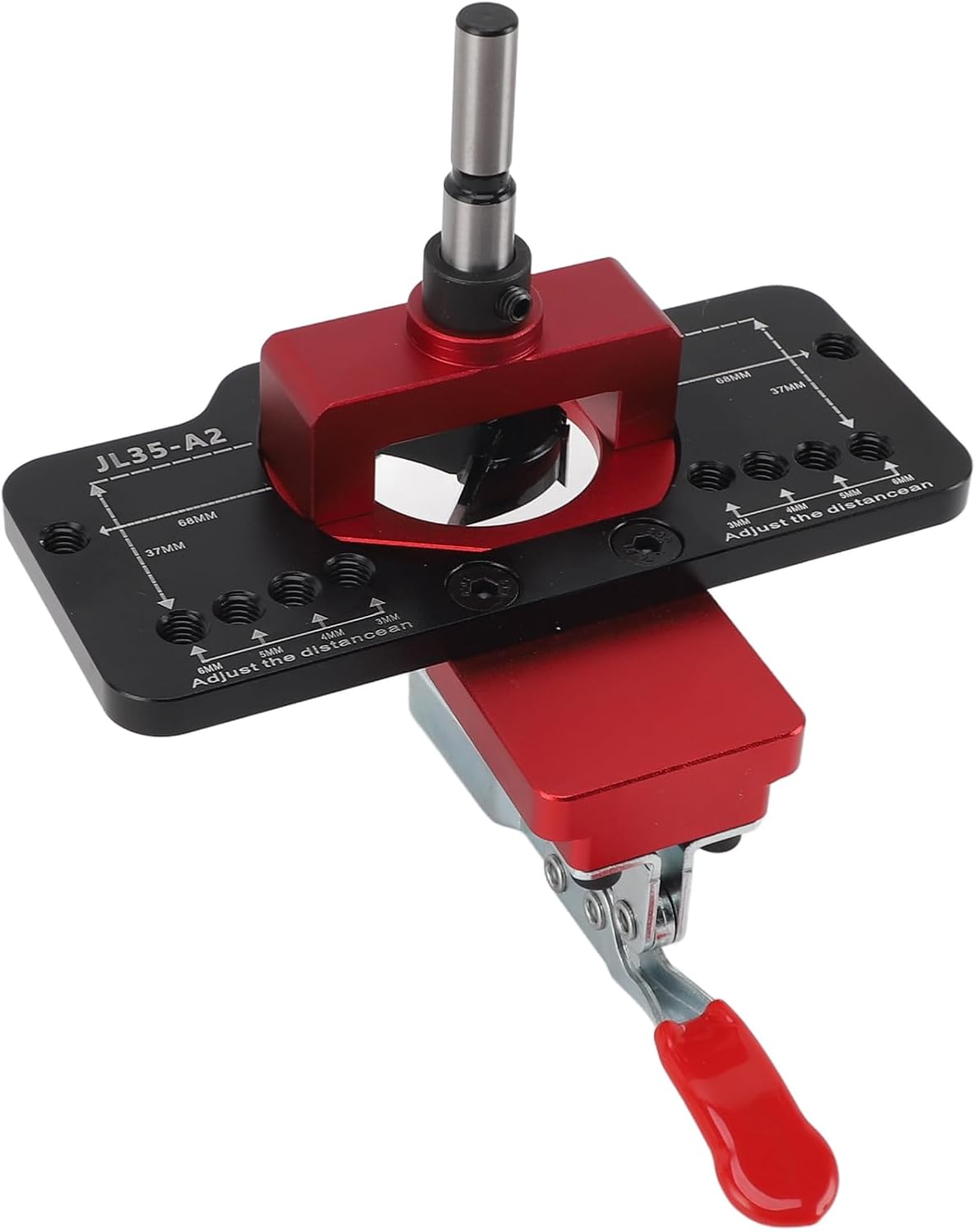 Hinge Jig Drilling Hole Puncher 35mm Woodworking Cabinet Door Panel Drill Punch Locator Aluminum Alloy Hole Opener Material Th Hinge Jig Drilling Hole Puncher35mm Hinge J