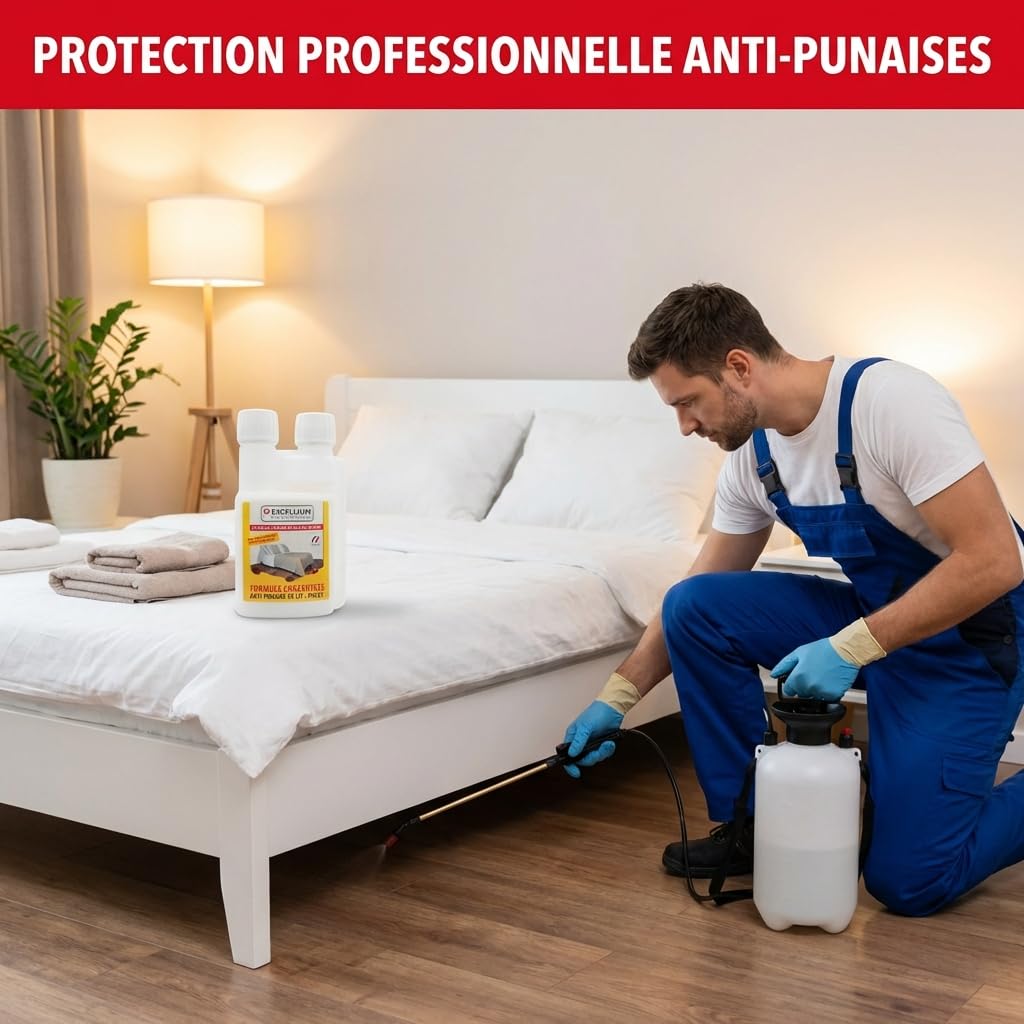 Insecticide Concentré Anti-Punaises de Lit 500ml EXCELLIUM PROFESSIONNEL | Punaises de lit et puces · Concentré à diluer · Grand format 500 ml · Flacon doseur