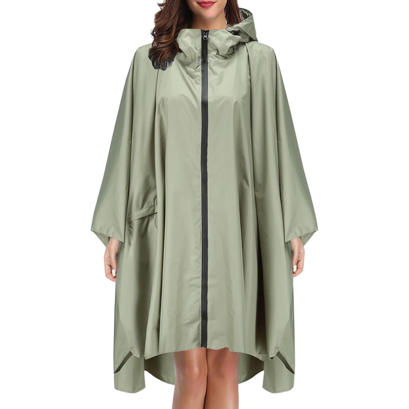 Poncho de lluvia para mujer y hombre, multiusos, reutilizables, chubasquero fino, chubasquero unisex, chaqueta ligera plegable, poncho de lluvia, camping
