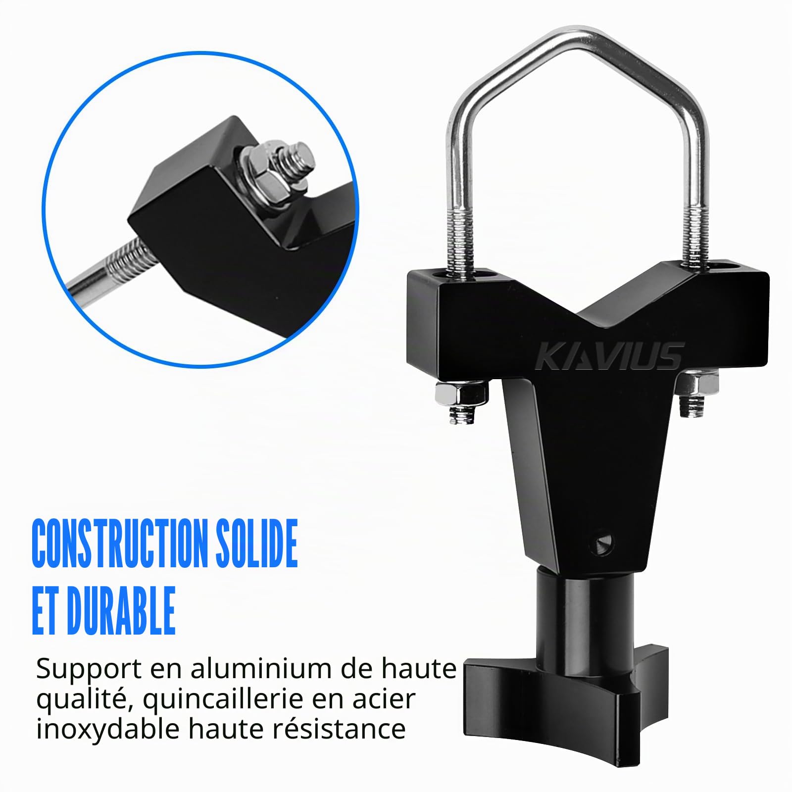 Support de cric de Levage élevé, Support de Tube de 1 à 2,5 Pouces, Compatible avec Jeep RZR Offroad Polaris Universel pour véhicule Camion, Montage de cric de Levage Haut réglable