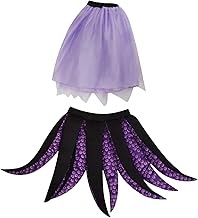 Baoblaze Women's Octopus Costume, Ursula Costume Made of Polyester Completed by Long Flowing Tentacles, Sea Animal Costumes, Halloween Fancy Dress for Theatre Performances