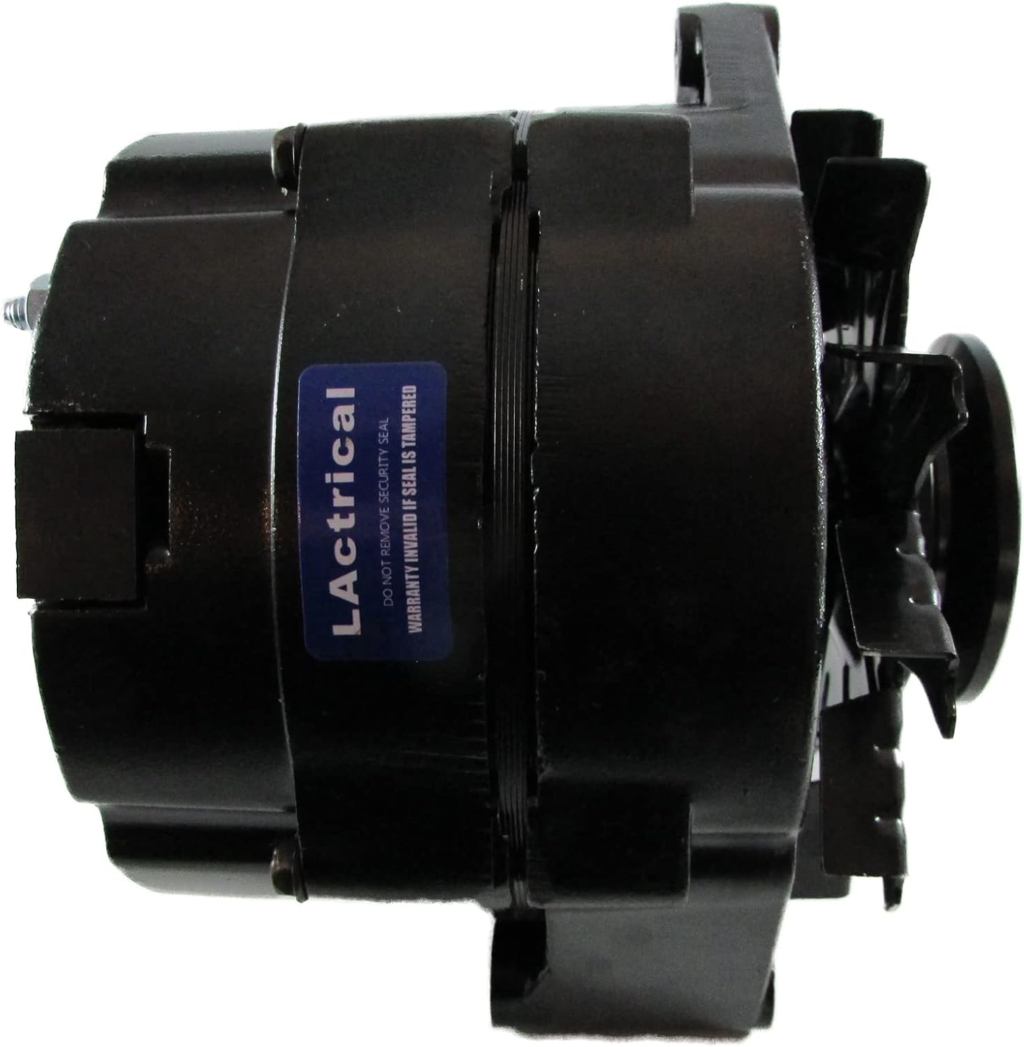 High Output 200 Amp Alternator Compatible with Chevy Chevrolet GM Pontiac Olds Cady Holden BBC SBC Hot Rod 10SI 12SI Three 3 Wire Black Color 200A