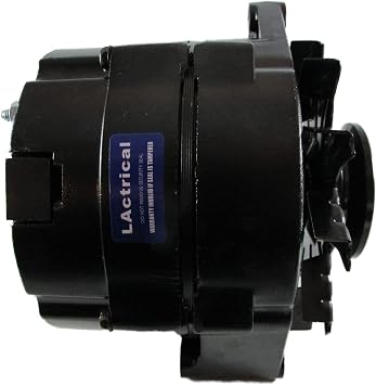 High Output 200 Amp Alternator Chevrolet GM Pontiac Olds Caddy Holden BBC SBC Hot Rod 10SI 12SI 3 Wire Black Color 200A