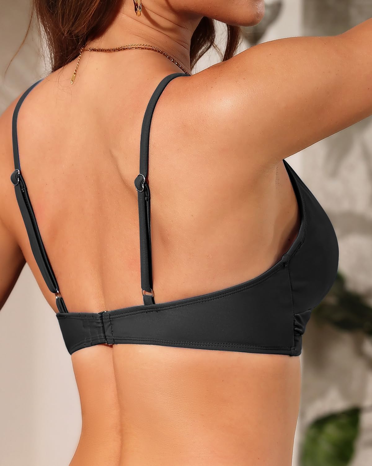 Women Underwire Bikini Top - Push Up Twist Front Swimsuit Top Only 2025 Padded Bra Bathing Suit