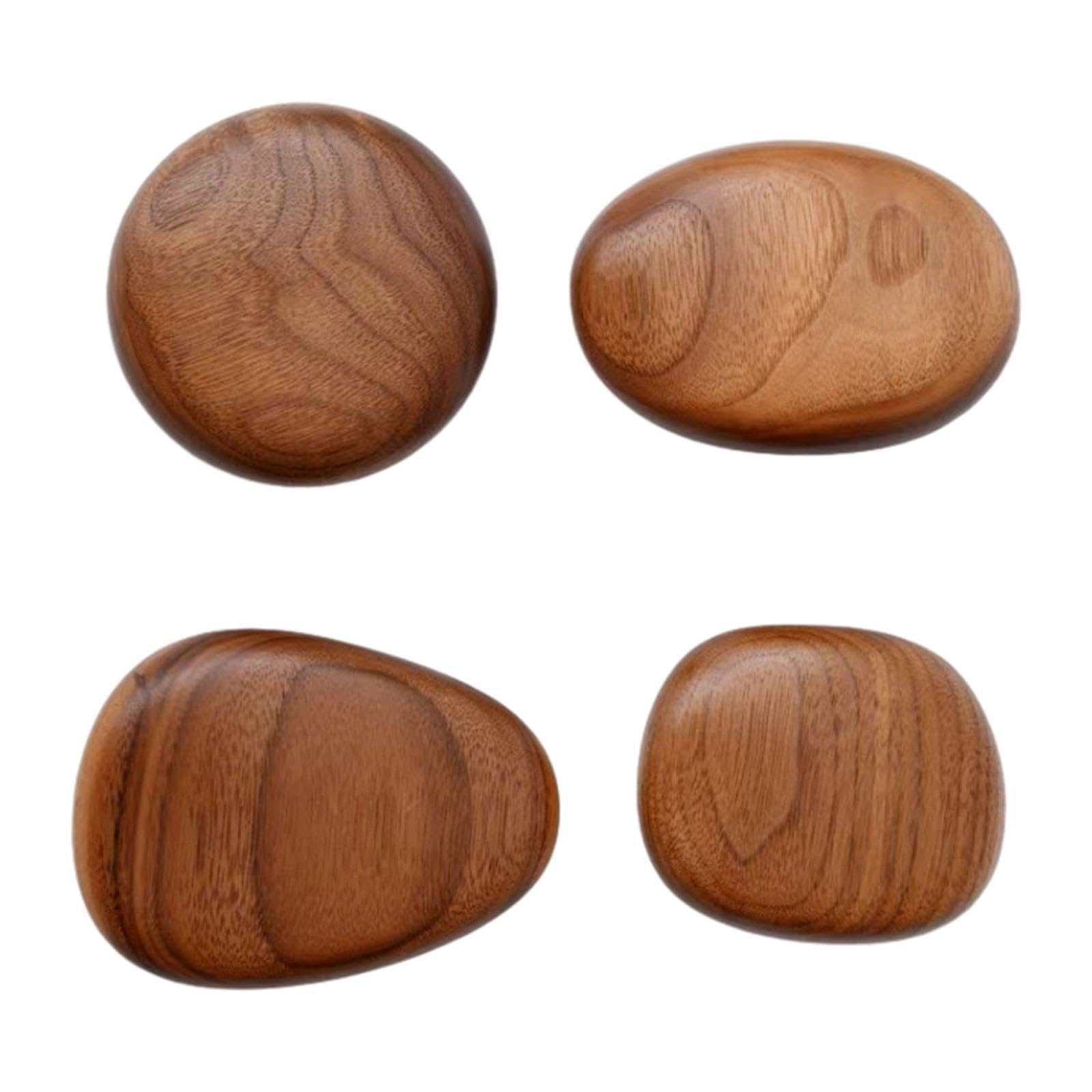 LOVIVER 4 PCS Ganci Appendiabiti da Parete in Legno, Pomelli per Armadietti, Leggeri e Comodi Gancio, Attaccapanni per Bagno Spogliatoio Camera da Letto per Appendere Vestiti, Cappelli, Borse, Giacche