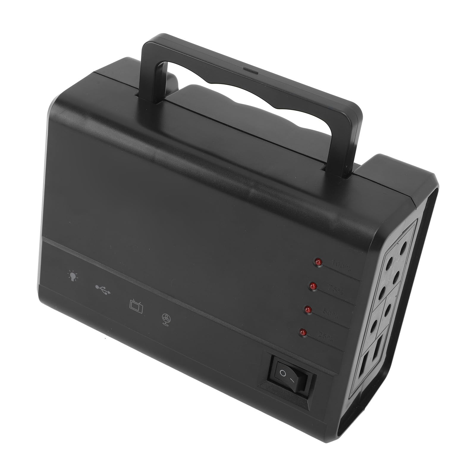 Fdit Estación de Energía Portátil de 5000mAh con 3 Métodos de Carga Protección contra Sobrecorriente Compacta para Viajes de Camping Uso Doméstico de Emergencia