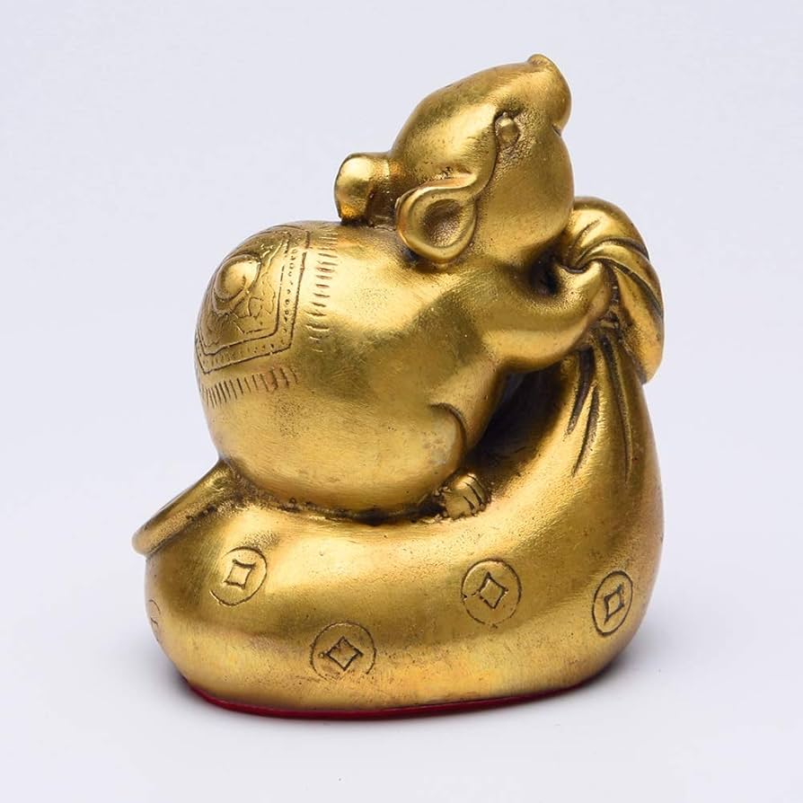 ネズミと金運福袋陶器装飾品 ネズミと金運福袋陶器装飾品 Amazon.co.jp: 財富の鼠 ネズミ 可愛い