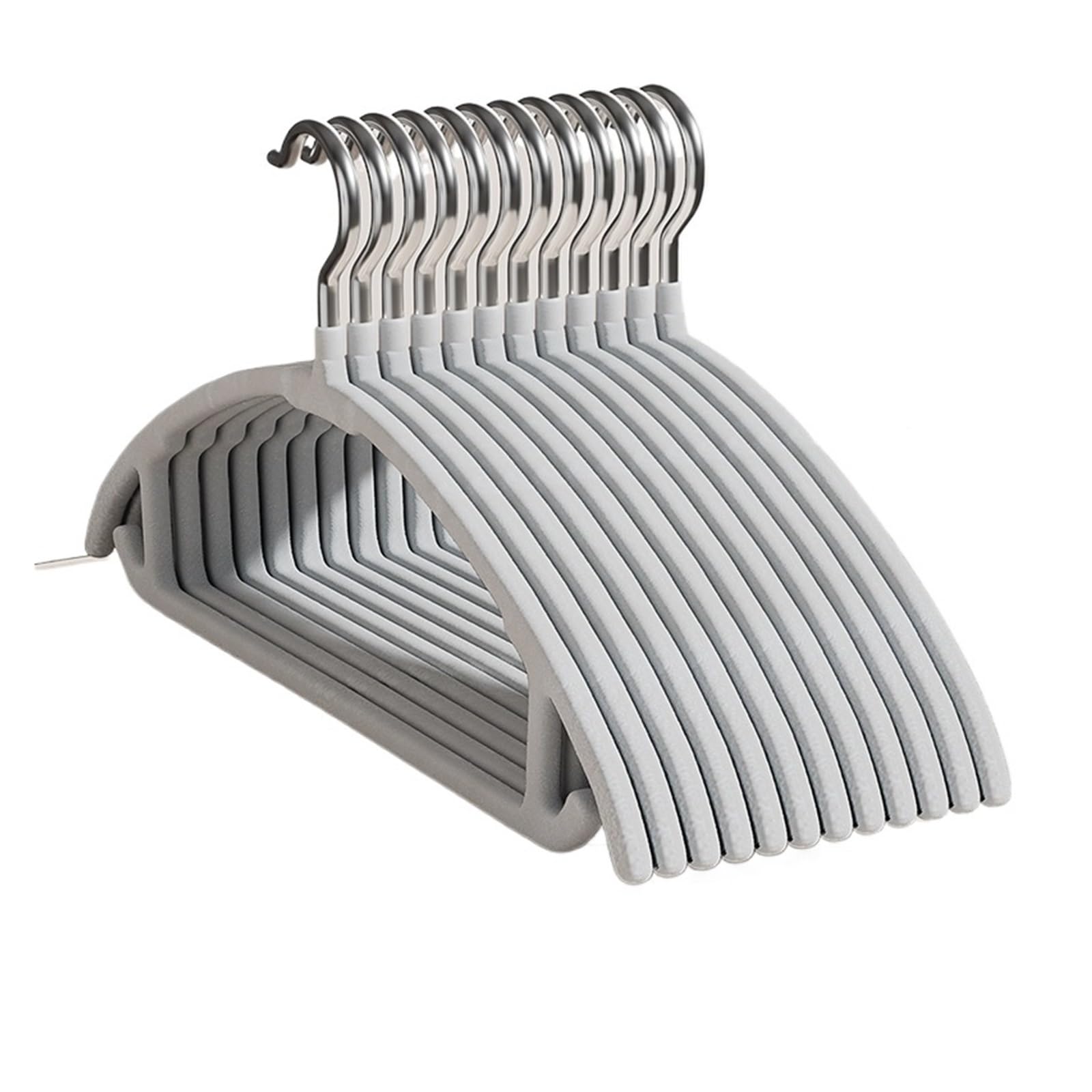 Velvet Hangers 10 Pack Non-Slip Velvet Adult Clothing Hangers Clothes Hanger with Swivel Hook Wardrobe Organisers(Type 3-10PCS)