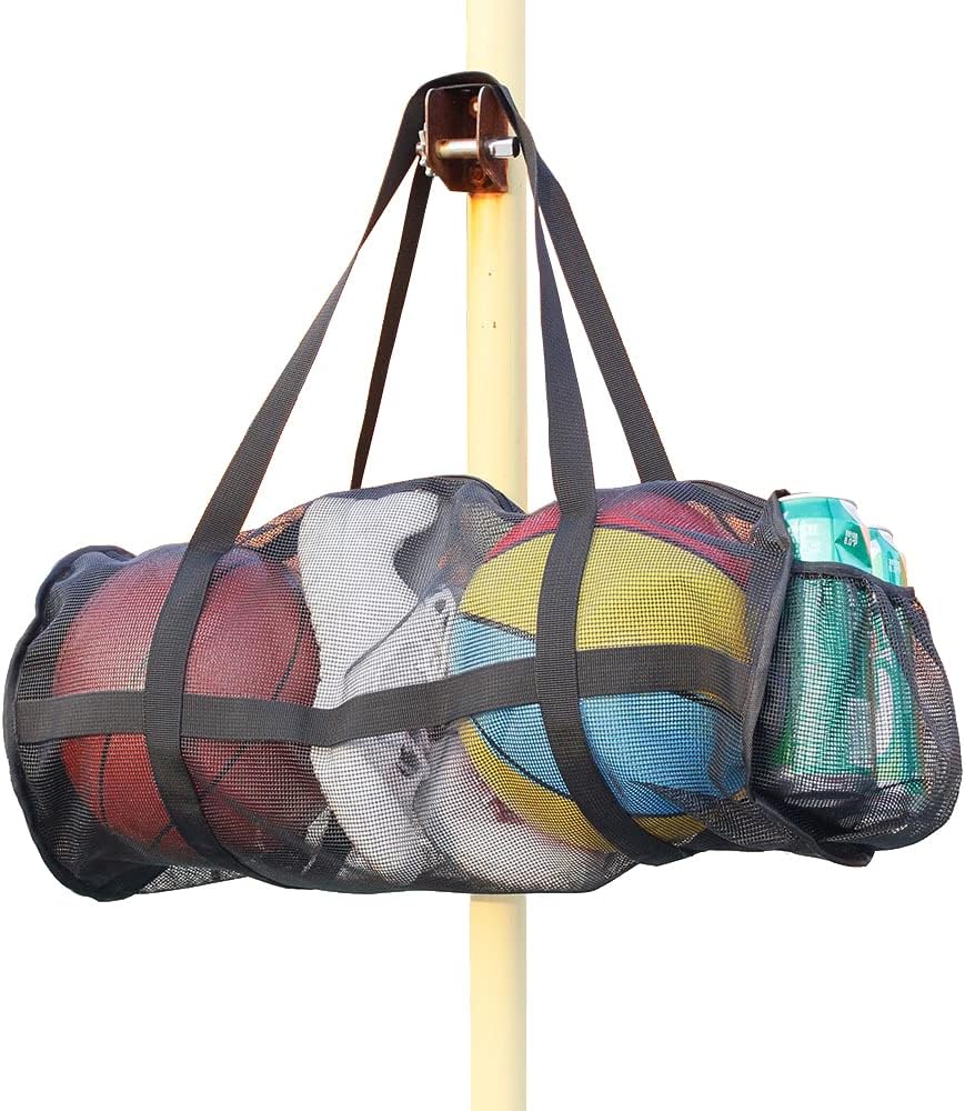Large Basket Ball Duffel Bag,Mesh Basketball Bag,Mesh