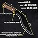 GLORYFIRE Hunting Knife AUS-8 Stainless Anti-Rust Processed Arc Hand Protected Design Fixed Blade Full Tang with Leather Sheath Tactical Field Knife