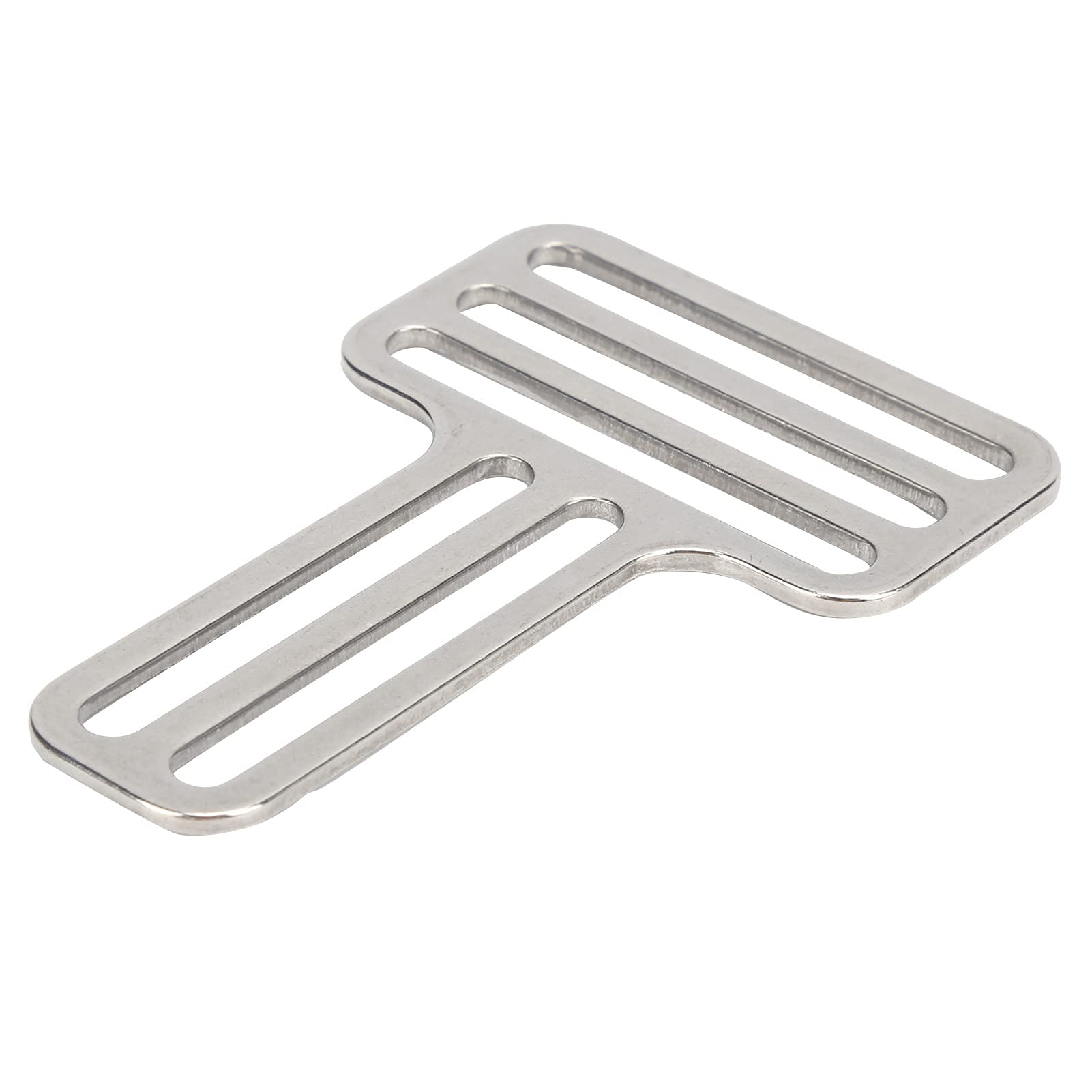 VGEBY Diving Weight Belt Keeper, Stainless Steel Dive Weights for Diving Weight Belt T Buckle Adjustable Weight Webbing Stopper Slider Diving Supplies Dive Weight Belt