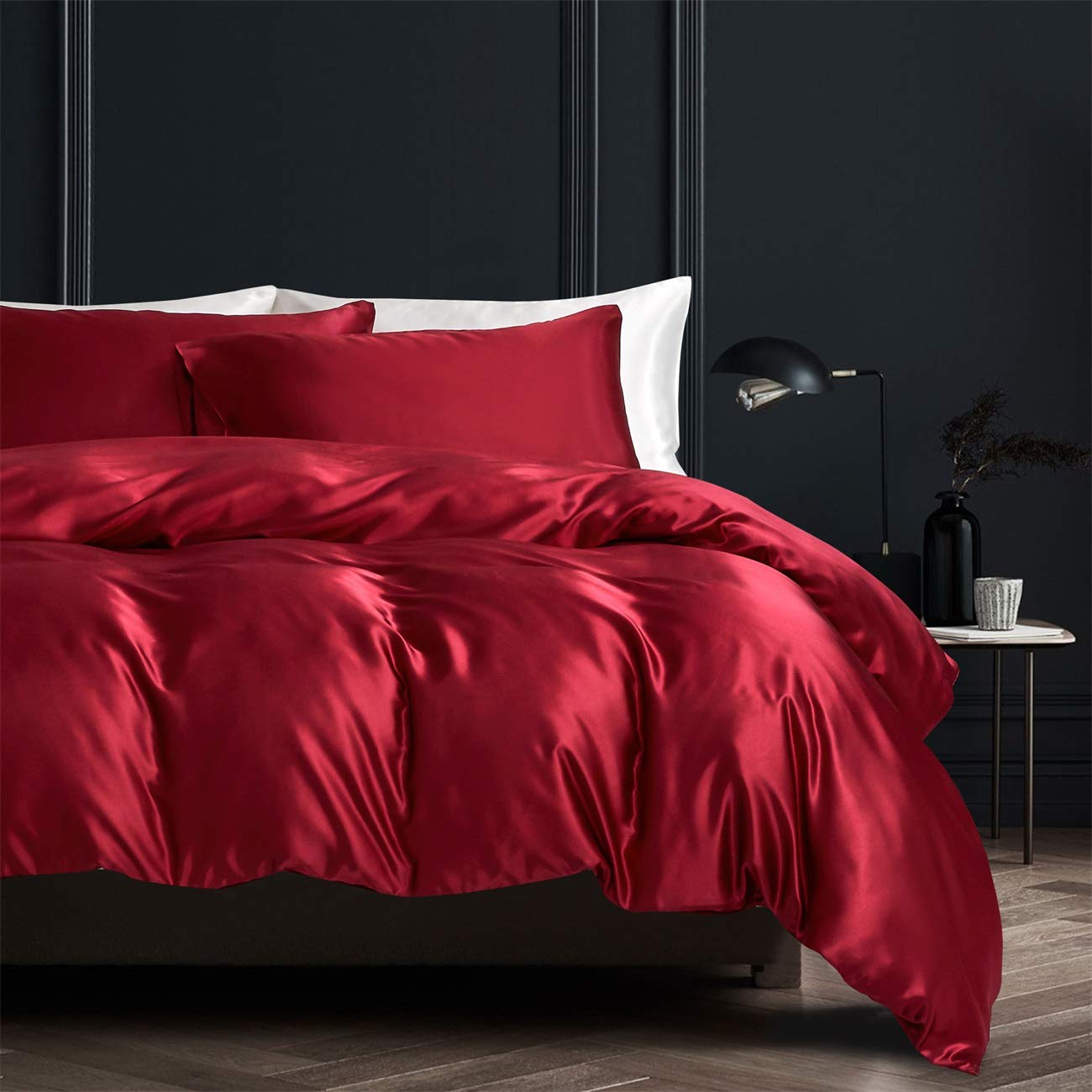 Damier Winterbeddengoed, 200 x 200 cm, groen-grijs, pluche, warme