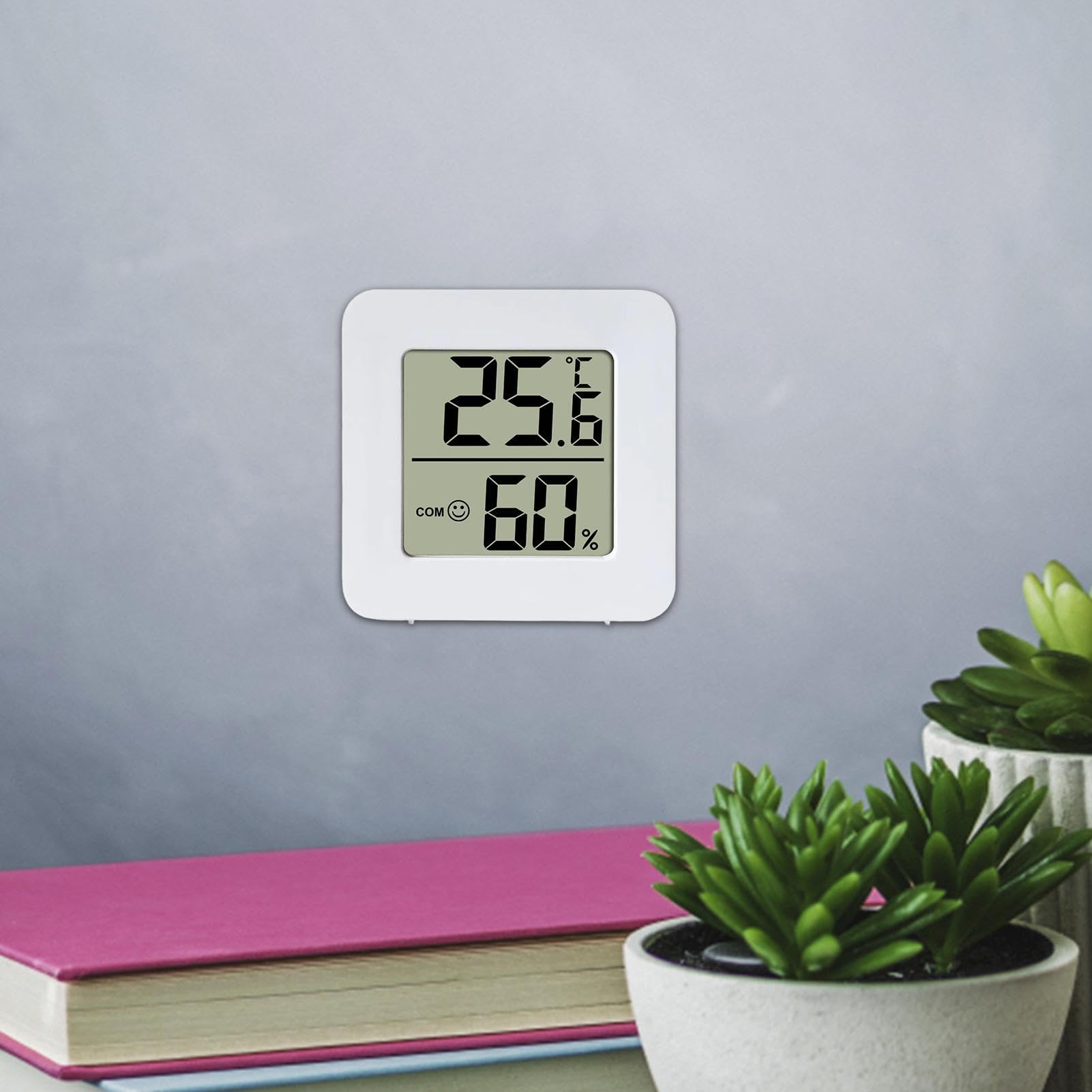Hygromètre numérique - compteur d'humidité hygromètre numérique avec indicateur d'expression - capteur de confort d'air, compteur d'humidité flexible pour chambre d' , bureau, incube